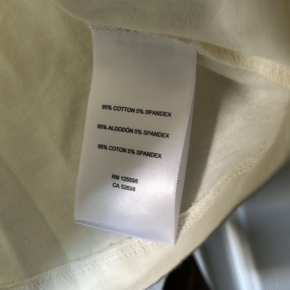 NWT Ellen Tracy Cream Cotton Turtleneck - Picture 3 of 5